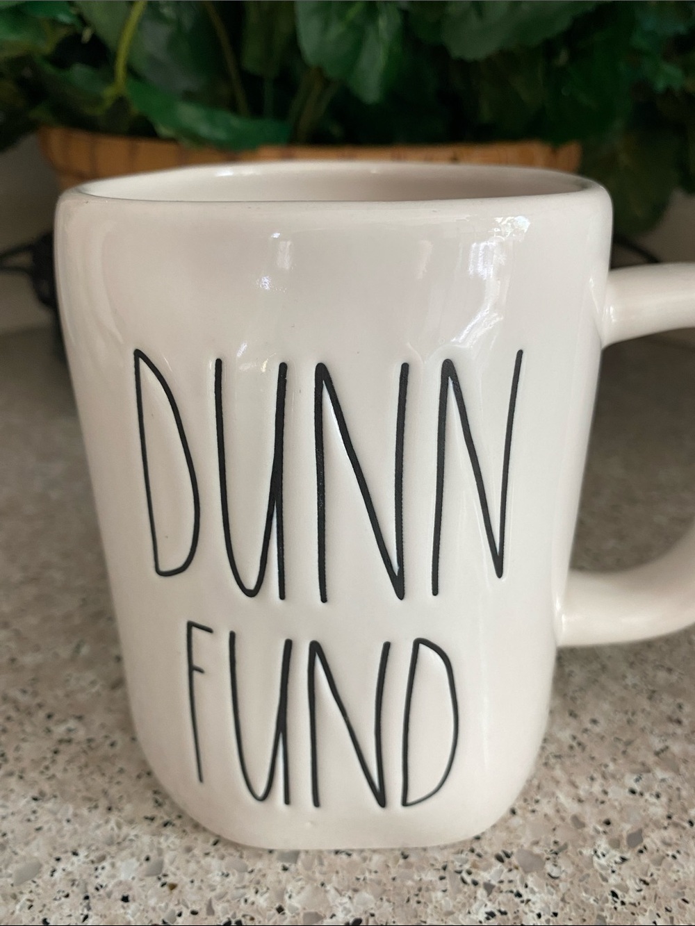 NWOT Rae Dunn "DUNN FUND" Ceramic Mug - Picture 2 of 8